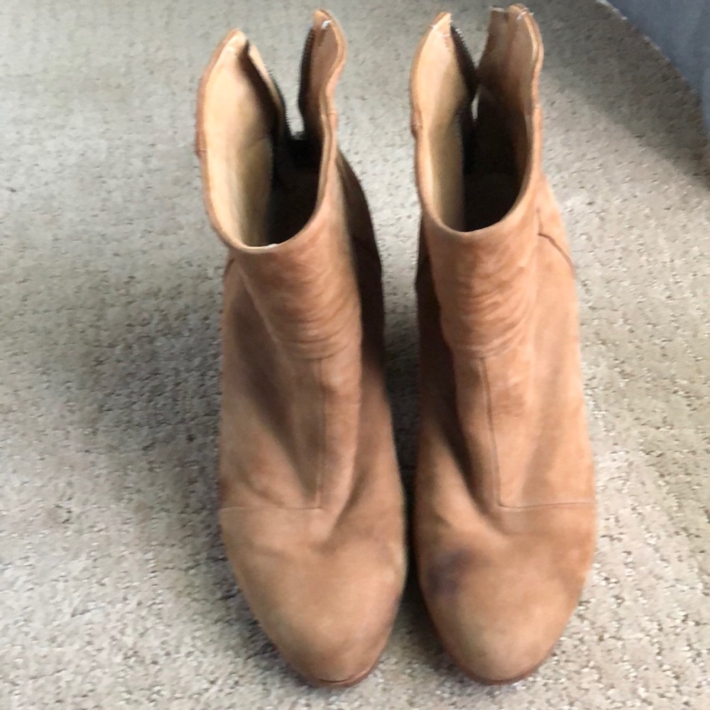 Rag and Bone Camel Suede Booties